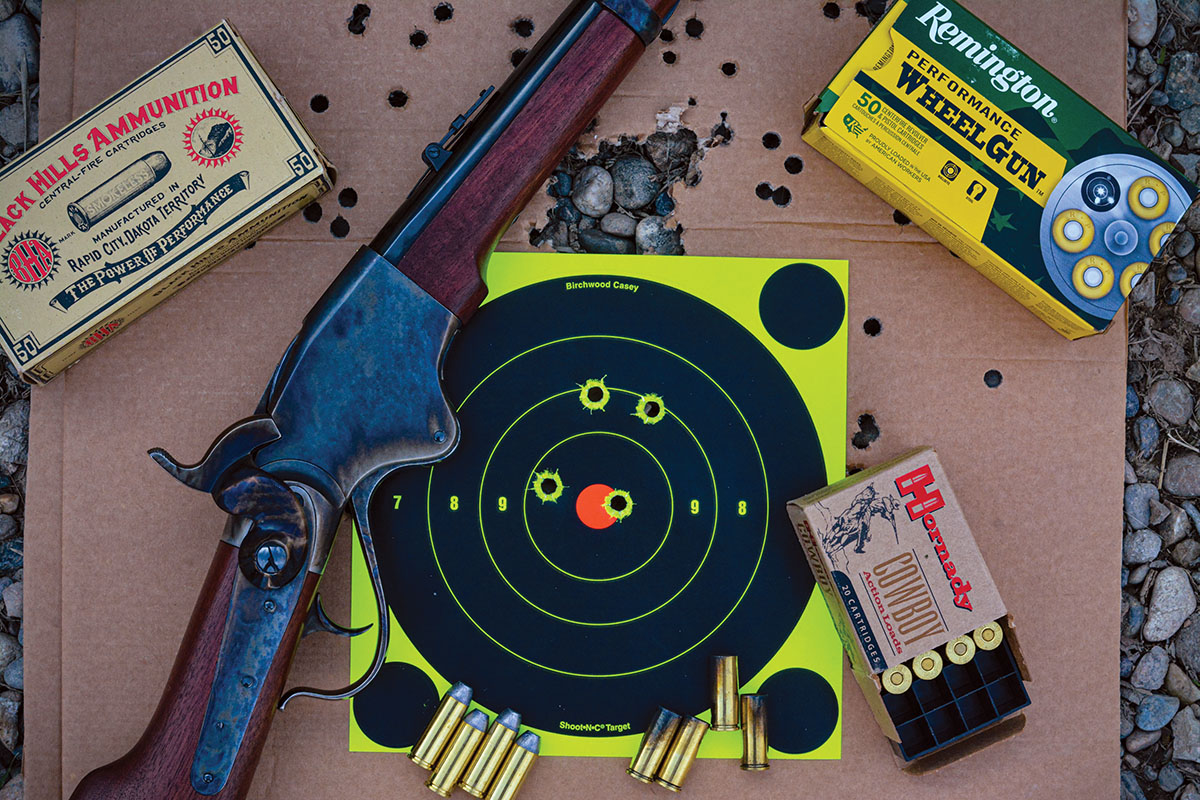 Accuracy testing was at 50 yards and yielded respectable groups with both handloads and factory loads.